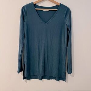 Abercrombie & Fitch Teal Blue V-Neck Blouse
